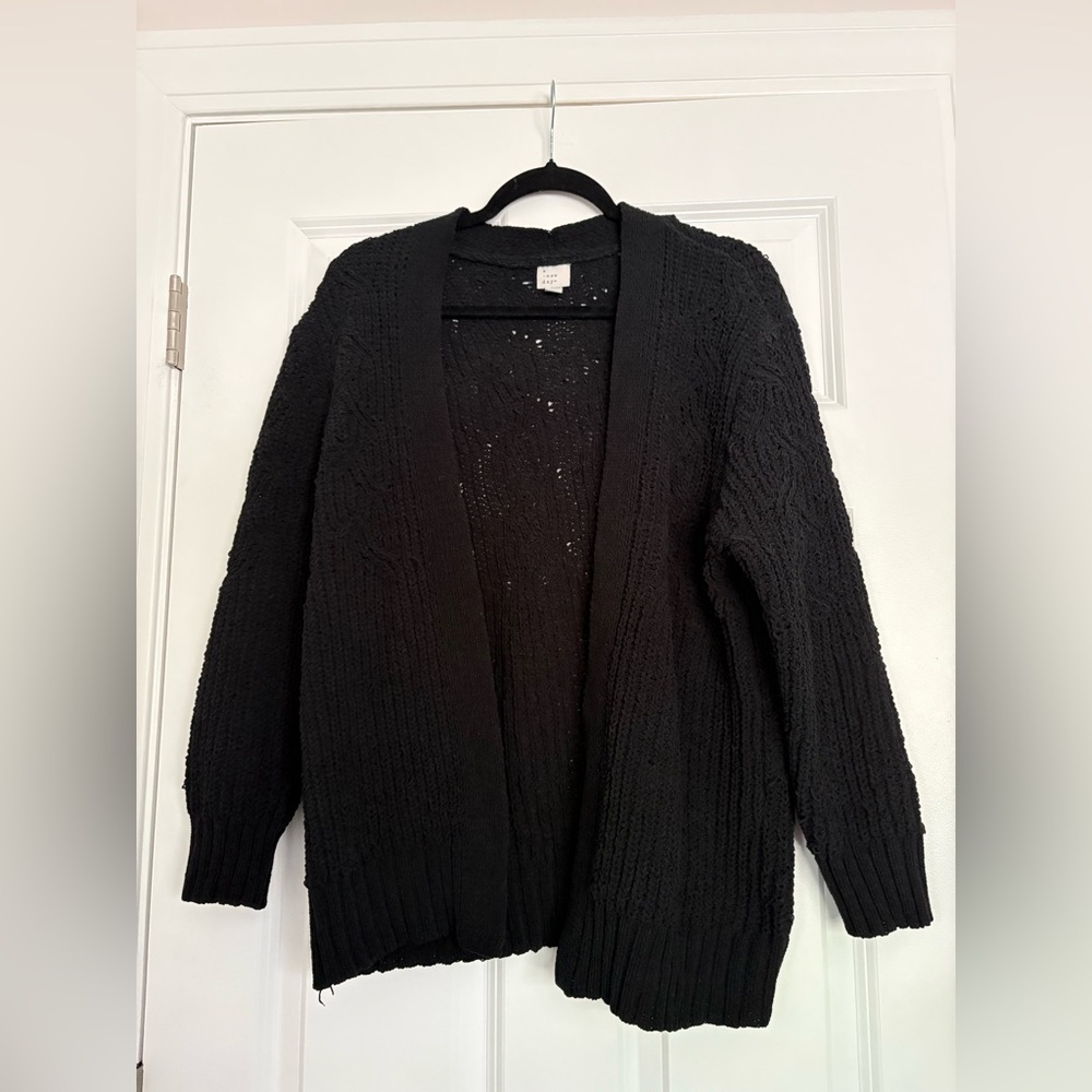 a new day Black Cardigan